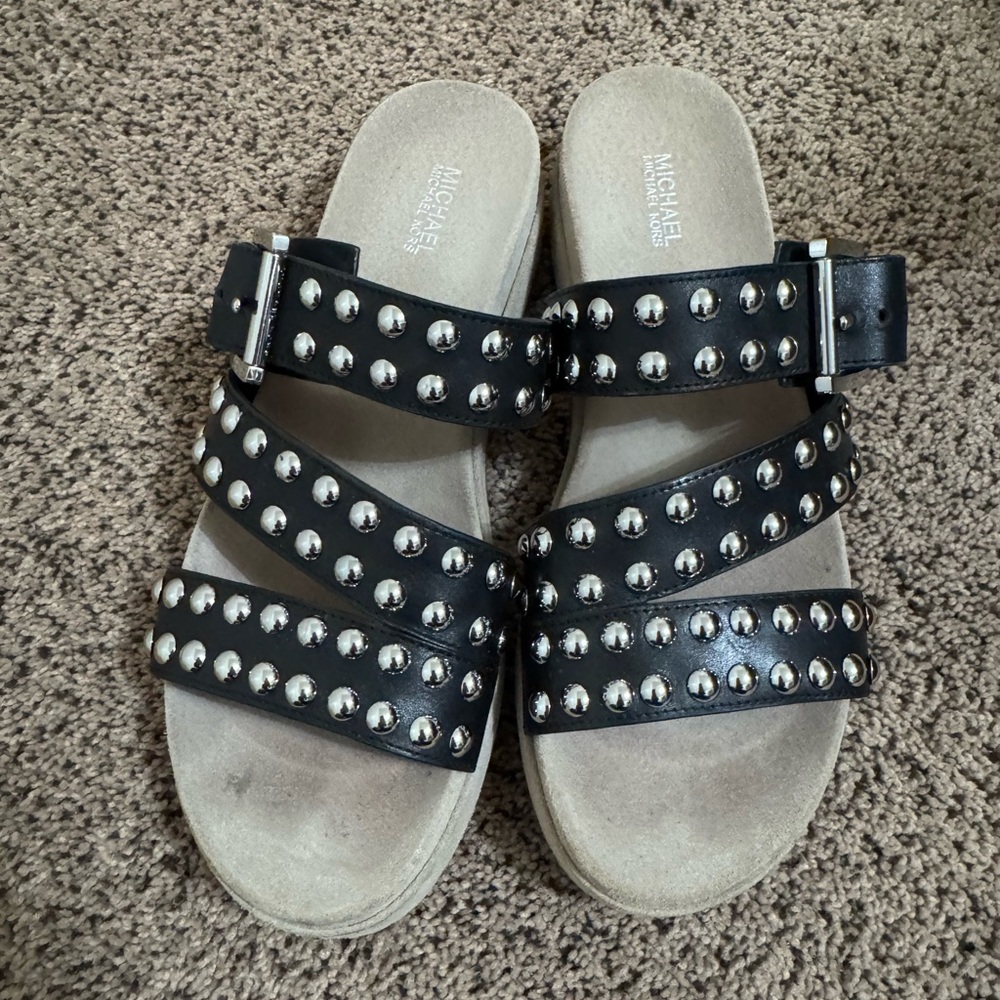Michael Kors Black Ansel Sandals size 8